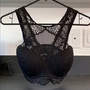 PINK Victoria’s Secret Black Lace Bralette S-DD